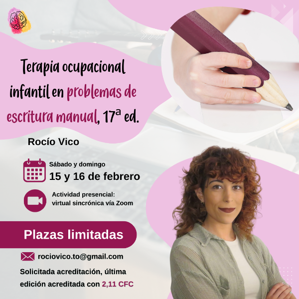 Imagen del curso Terapia ocupacional infantil en problemas de escritura manual (17a edición)